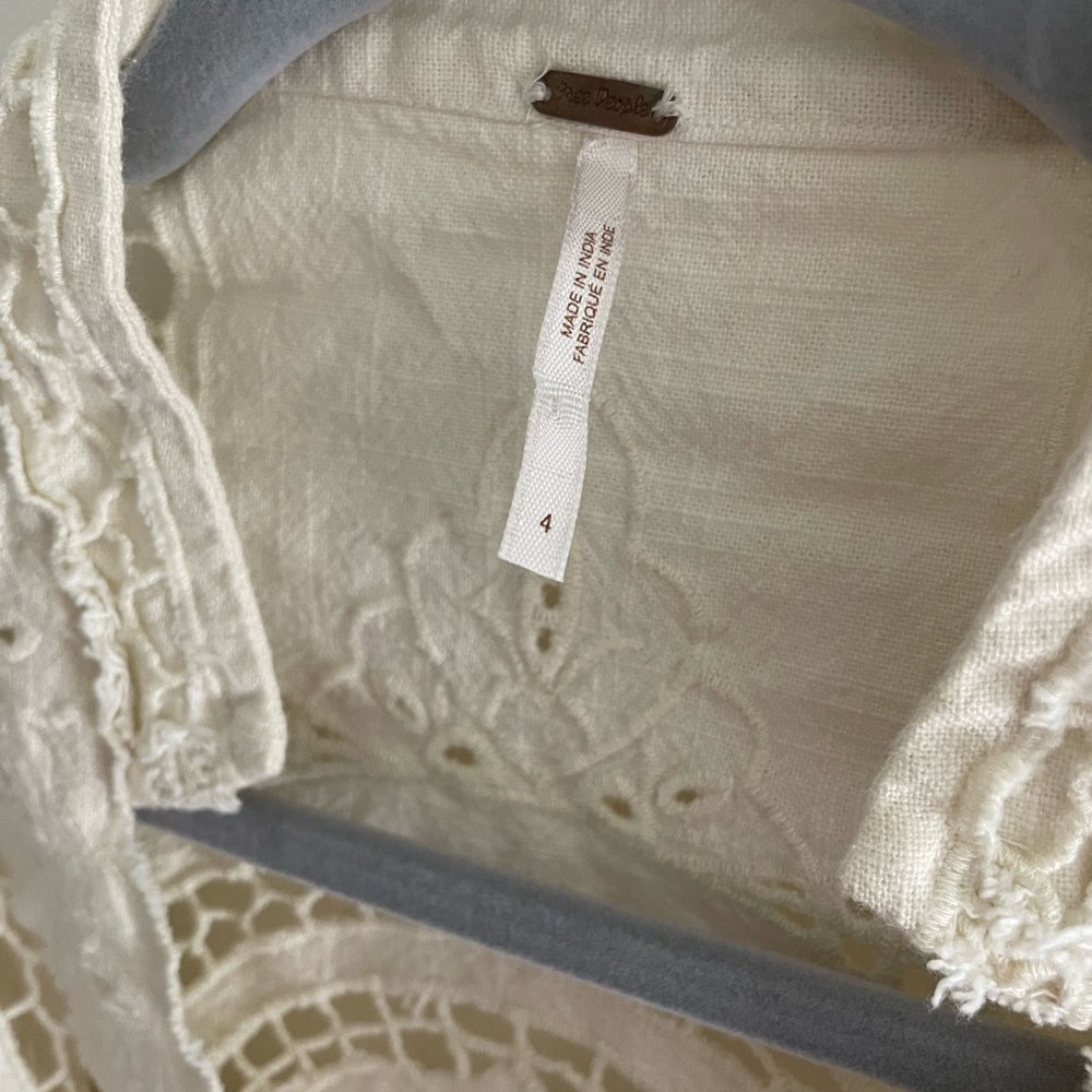Free People Ivory Lace Top Tunic Dress - Picture 2 of 9
